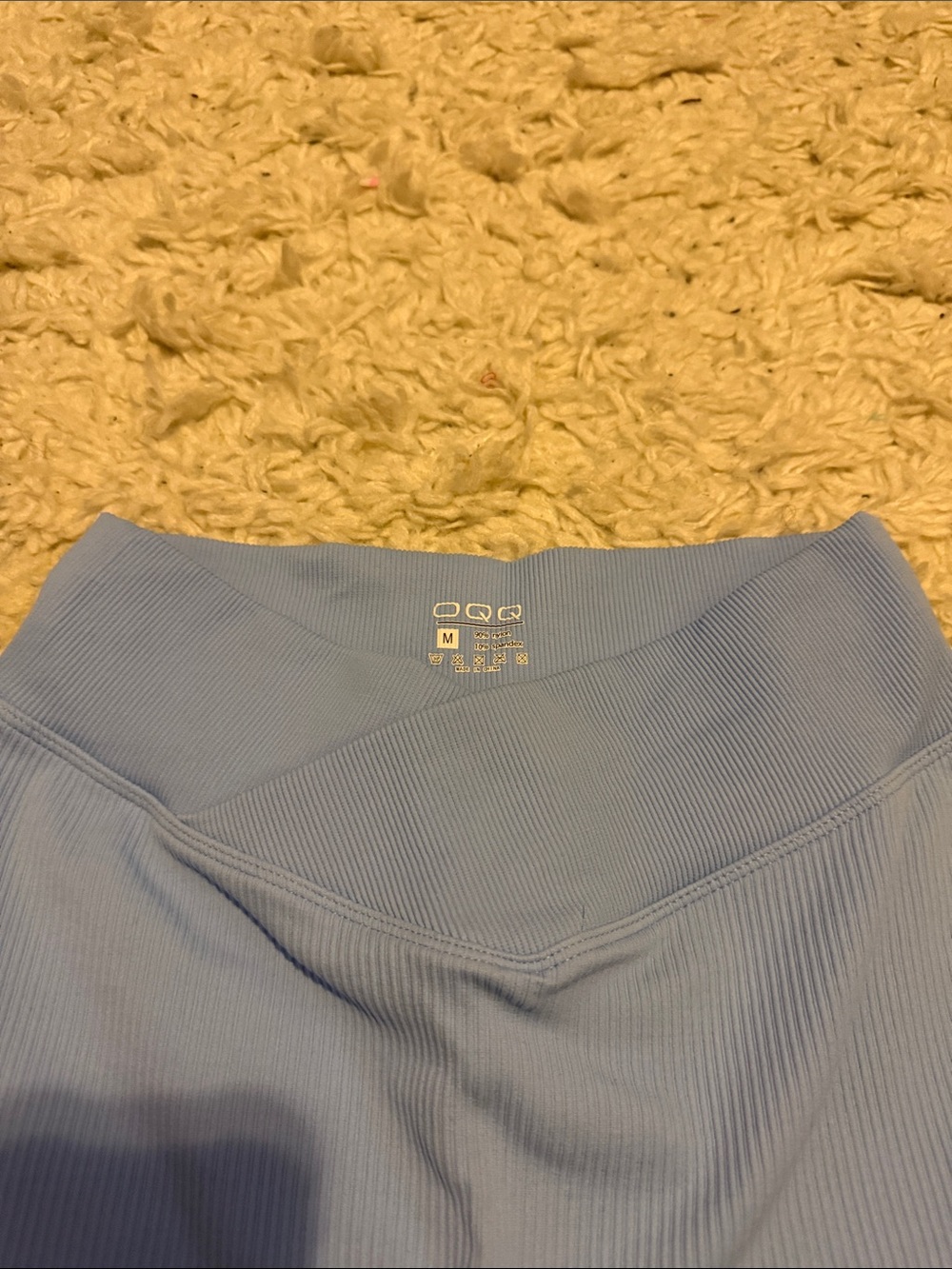NWOT Ribbed High-Waist Bike Shorts - Picture 2 of 4